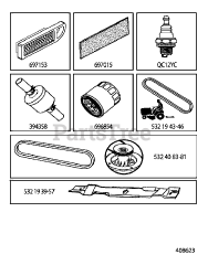 Jonsered LT 2216 (960410101-01) - Jonsered Lawn Tractor (2010-01)