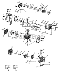 Weed Eater XT 90 - Weed Eater String Trimmer Engine Assembly