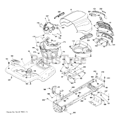 Poulan Pro PB 22VA54 (960420156-00) - Poulan Pro Lawn Tractor (2013-11)