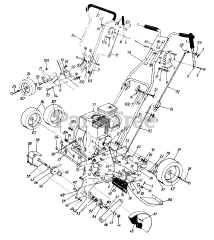 Yard Machines 25A-588-129 - Yard Machines Walk-Behind Edger (1997) (Home Depot)
