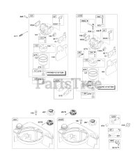 Briggs & Stratton 121602-0529-B1 - Briggs & Stratton Vertical Engine Carburetor, Fuel Supply