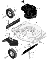 Murray 20103x34A - Murray 20" Walk-Behind Mower, Canada (1997) Mower Housing Assembly