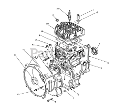 Toro 62040 (T 4000 D) - Toro Generator (SN: 008000001 - 008999999) (1988) Engine Assembly