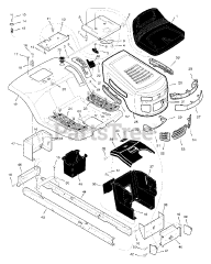 Briggs & Stratton 425600x48A - Briggs & Stratton 42" Lawn Tractor (2005) (Mills)