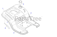 Craftsman 247.273410 (13BL78XT299) - Craftsman T1700 Lawn Tractor (2018) Fender