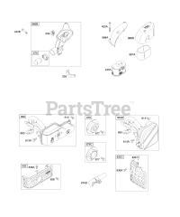 Briggs & Stratton 111602-0175-E1 - Briggs & Stratton Vertical Engine Air Cleaner, Exhaust System