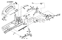 Troy-Bilt 13083 - Troy-Bilt Garden Tractor, Gear Drive (SN: 130830100101 & Above) LIFT ASSEMBLY
