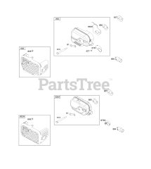 Briggs & Stratton 12S902-2139-B1 - Briggs & Stratton Vertical Engine Exhaust System