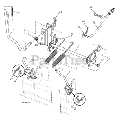 Husqvarna LGT 2554 (960450031-00) - Husqvarna 54" Lawn Tractor (2010-11) MOWER LIFT LEVER