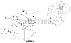 Poulan Pro 961980057-04 - Poulan Pro Snow Thrower (2013-08) CHASSIS ENGINE PULLEYS