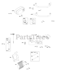 Briggs & Stratton 386777-0122-E1 - Briggs & Stratton Vertical Engine Exhaust System, Oil Lubrication, Filter, and Cooler