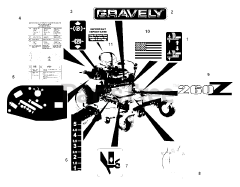 Gravely 992131 (PM 260M) - Gravely Pro-Master 60" Zero-Turn Mower, 25hp Kawasaki (SN: 000101 & Above)