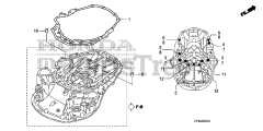 Honda BF175 AK1 XA (BAJJ) - Honda Marine Engine, Made in Japan (SN: BAJJ-1300001 - BAJJ-9999999) MOUNT CASE BOLT