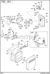 Subaru Robin EX270DS2020 (EX27) - Subaru Robin Engine 301 Intake &amp; Exhaust