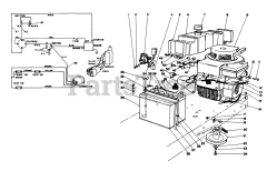 Toro 56150 (8-32) - Toro Professional Rear-Engine Riding Mower (SN: 007000001 - 007999999) (1987) Engine Assembly