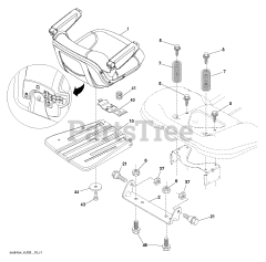 Husqvarna GT 54 CS (960430225-00) - Husqvarna 54" Garden Tractor (2015-12) SEAT
