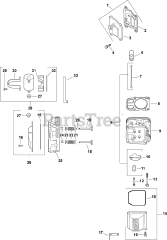 Kohler CV22-67518 - Kohler Command PRO Engine, Made for MTD, 23hp, 17.2kW Head/Valve/Breather 4-24-251