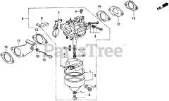 Honda FR500 A (FR500) - Honda Tiller, Made in Japan (SN: FR500-1000001 - FR500-9999999) FR500 CARBURETOR K-K1