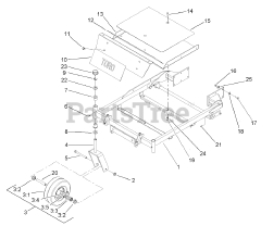 Toro 74701 (17-52 ZX) - Toro 52" TimeCutter Zero-Turn Mower (SN: 230000001 - 230999999) (2003) Front Frame Assembly