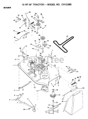 Electrolux/AYP CH 1238 B - Electrolux/AYP Lawn Tractor