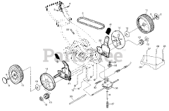 Poulan Pro PR 6Y22SH A - Poulan Pro Walk-Behind Mower (2000-02)