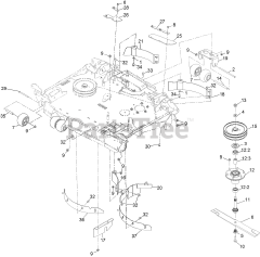 Exmark LZX980EKC96RW0 - Exmark 96" Lazer Z X-Series Zero-Turn Mower, Kohler (SN: 406294345 - 408644345) (Rev A) (2020)