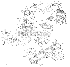 Poulan Pro PB 18VA46 (960420154-00) - Poulan Pro Lawn Tractor (2013-09) CHASSIS ENCLOSURES