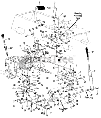 White Outdoor GT-1855 (146-995-190) - White Outdoor 50" Garden Tractor (1986) Speed Control Assembly