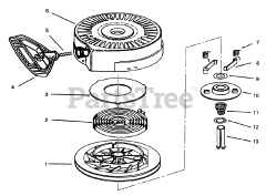 Toro 38052 (521) - Toro 21" Snow Thrower (SN: 069000001 - 069999999) (1996) Rewind Starter No. 590646