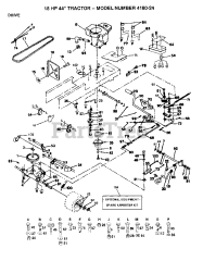 Poulan 418024 - Poulan Lawn Tractor (2006-01) DRIVE