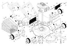 Poulan 961320071-00 - Poulan Walk-Behind Mower (2012-02) FRAME ENGINE