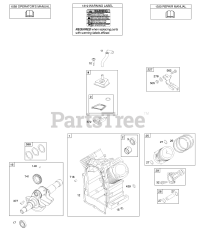 Briggs & Stratton 297440-0153-G2 - Briggs & Stratton Horizontal Engine Camshaft, Crankshaft, Cylinder, Piston/Rings/Connecting Rod