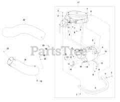 Exmark Ultra Vac - Exmark Ultra Vac Bagger for LHP Mower (SN: 440000 - 509999) (2004) Blower Assembly (Cont.)