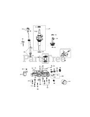 Troy-Bilt 4P90M0 - Troy-Bilt Engine 4P90M0 Crankshaft &amp; Crankcase Cover