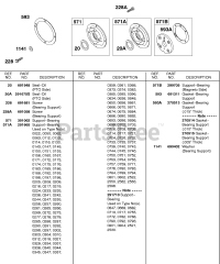 Briggs & Stratton 326437-0719-01 - Briggs & Stratton Horizontal Engine Bearing Supports, Gaskets
