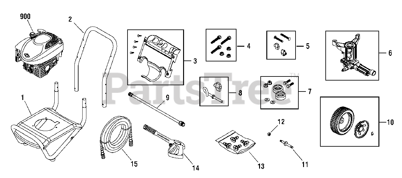 PowerBoss 0204461 PowerBoss 2,200 PSI Pressure Washer Main Unit