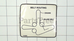RedMax 539113442 Belt Routing Decal