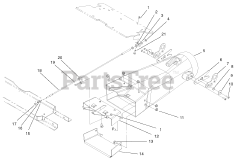 Toro 74187 (Z 350) - Toro 48" Z Master Zero-Turn Mower with Bagger (SN: 200000001 - 200000500) (2000) PLENUM ASSEMBLY