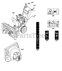 Parton 1696568-00 - Parton 24" Snow Thrower, 9hp (2015) Decals Group