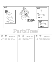 Briggs & Stratton 247432-0113-E9 - Briggs & Stratton Horizontal Engine CARBURETOR