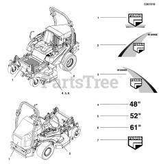 Ferris IS 2500Z (5901297) - Ferris IS2500Z Series 61" Zero-Turn Mower, 24hp Yanmar, Rear-Discharge