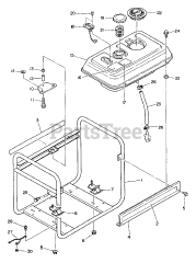 Echo EG-3501 - Echo Generator Fuel Tank, Pipe Frame