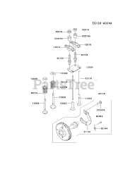 Kawasaki FE120D-AS02 - Kawasaki Engine VALVE/CAMSHAFT