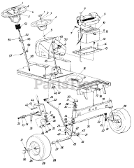 Statesman 4185-61 (146-845-016) - Statesman Garden Tractor (1986) (Southern States) Parts