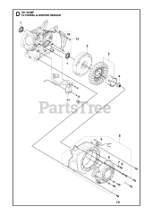 Husqvarna 970505201 - Husqvarna Engine (2021-01) FLYWHEEL &amp; IGNITION MODULE