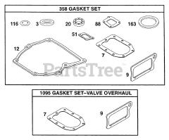 Briggs & Stratton 96902-3104-01 - Briggs & Stratton Vertical Engine Gasket Set