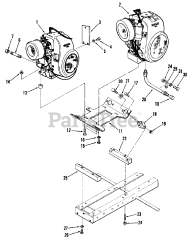 Toro 01-08K803 (C-85) - Toro Garden Tractor (1982) Single Cylinder Engines