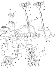 Lawnflite 136-504-123 - Lawnflite Lawn Tractor (1986) (Lindsey)