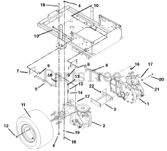 Gravely 915132 (ZT 2350) - Gravely 50" Zero-Turn Mower (SN: 000101 & Above)