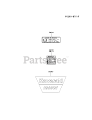 Kawasaki FS600V-AS16 - Kawasaki Engine LABEL